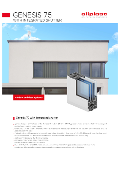 Genesis 75 s meziskelní žaluzií