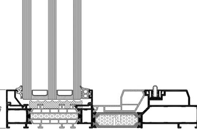 řez rámem systému INFERNO Monorail (MG610)