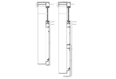 Railing - systémová lišta zakrývající čelo balkonové desky 336 mm, systémová lišta s rozšířením zakrývající čelo balkonové desky